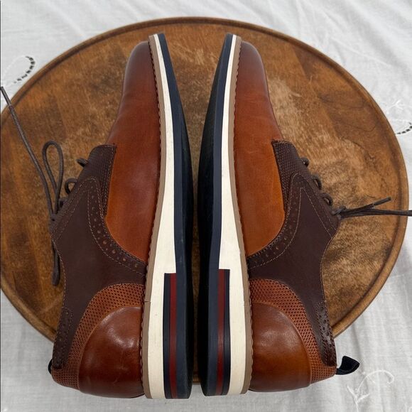 La Milano Shoes Mens 10M Dewey Brown Leather Dress Casual  display picture 1